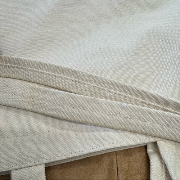 New Baggu Herbivore duck tote bag Levander writing Natural Canvas Recycle Cotto - Picture 14 of 14